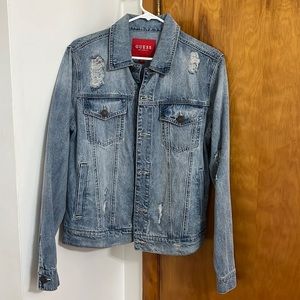 GUESS Distressed jean jacket